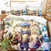 New Made In Abyss Bedding Set Single Twin Full Queen King Size Bed Set Aldult Kid Bedroom Duvetcover Sets 3D Anime Bed Sheet Set