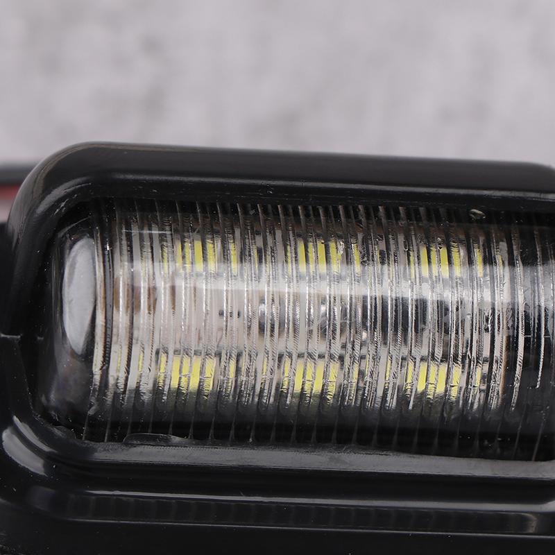 2Pcs 6Led Truck License Plate Light Car Truck Bus Trailer Tail Lamp Side Bulb 12-24V Motorcycle Signal Light Car Accessories