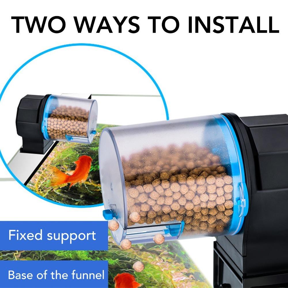 

ABS Smart Electric Feeder Blue Auto Fish Food Dispenser Timing Fish Feeder Fish Tank