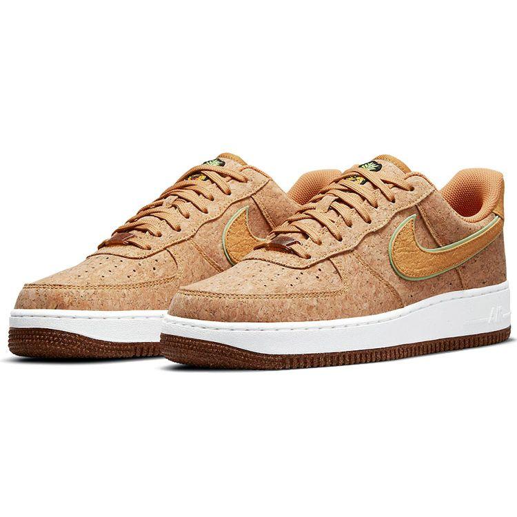 Nike Air Force 1 07 Premium Happy Pineapple - Cork Męskie trampki Brązowe Wielokolorowe Len DJ2536-900