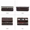 CONTACTS Federmäppchen aus Vollnarbenleder mit Kussverschluss Stifteetui Vintage Sonnenbrillenhalter Brillenetui Kleine Kosmetiktasche Reise-Organizer-Tasche