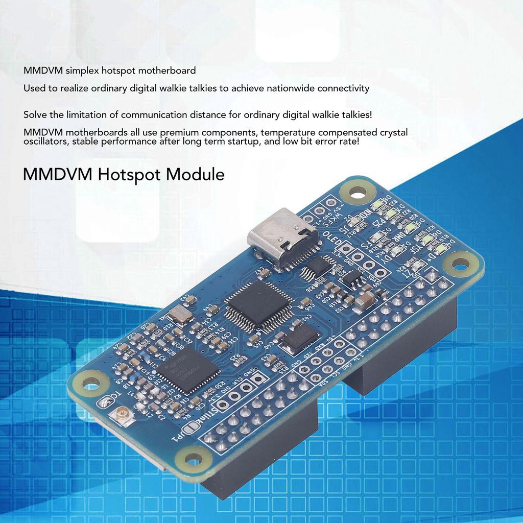 MMDVM Simplex Hotspot Main Board with Pin Header Supports for Raspberry Pi for BlueDV