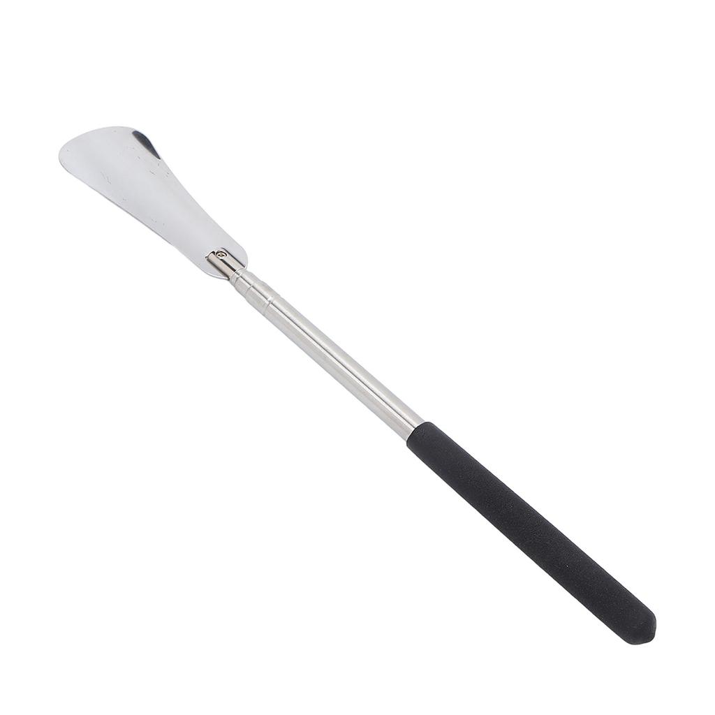 Long Shoe Horn Durable Rustproof Stainless Steel Plastic Handle 12in to 25in Length Adjustable Long Handled Shoe Horn