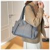 Women's PU Leather Shoulder Tote Bag Fashion Commuter Handbag