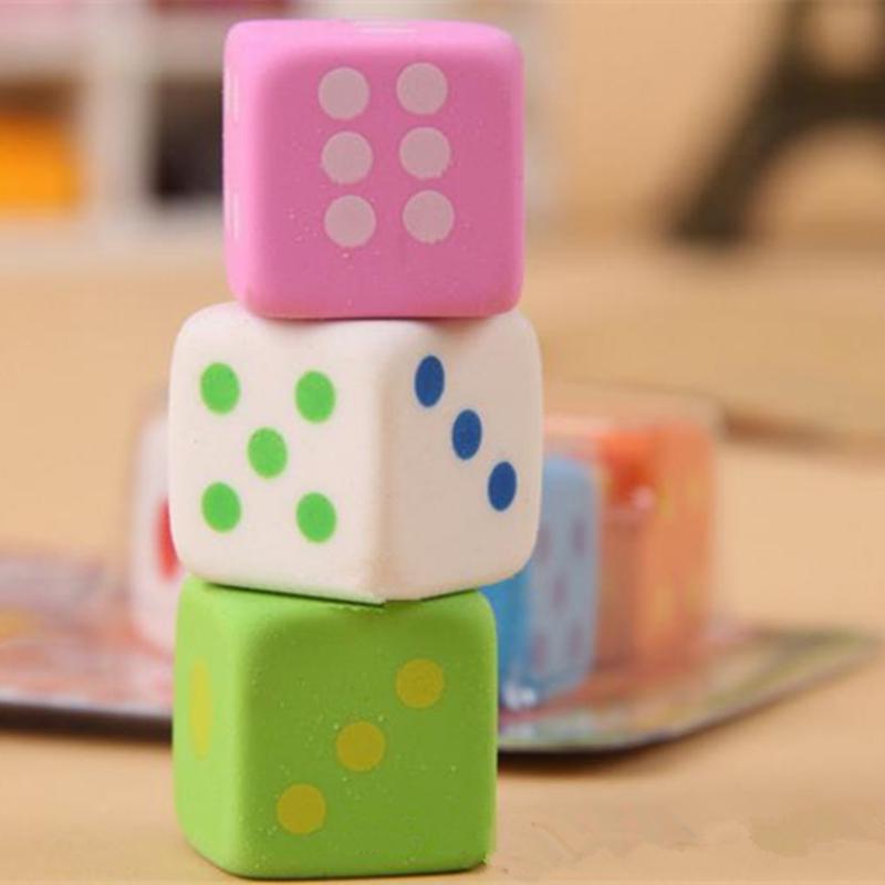Buy 3pc /Set Erasers Color Dice Molding Eraser Lovely S Learning Sets