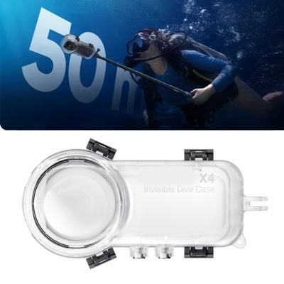 Dive Case for 360 X4 Invisible Waterproof Protective 164ft/50m Underwater Dive Housing Case Action Camera Housing Case