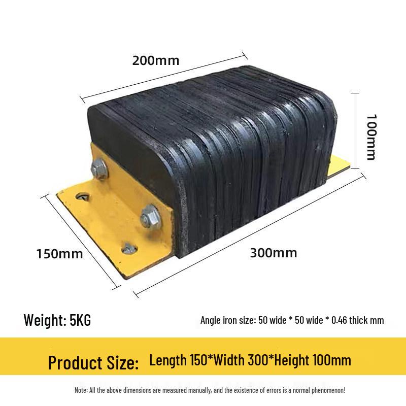 Rubber Anti-Collision Pad Car Stopper for Warehouse Dock and Truck Unloading