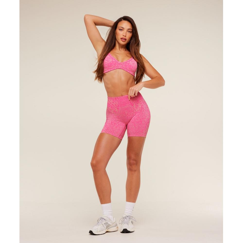 Gymshark Adapt Animal X Whitney Shorts Electric Pink    Sorbet Yellow B6b3h Kdgt