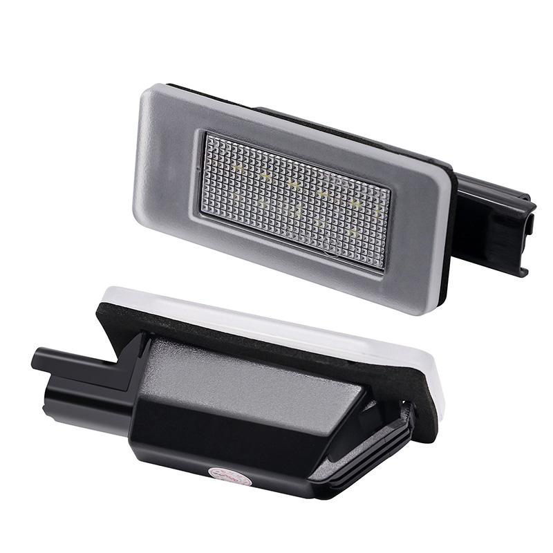2Pcs LED License Plate Light Signal Lamp Fit For Citroen C3 MK3 C4 C5 For Peugeot 207 CC 208 2008 308 II #9682403680, 9661480980