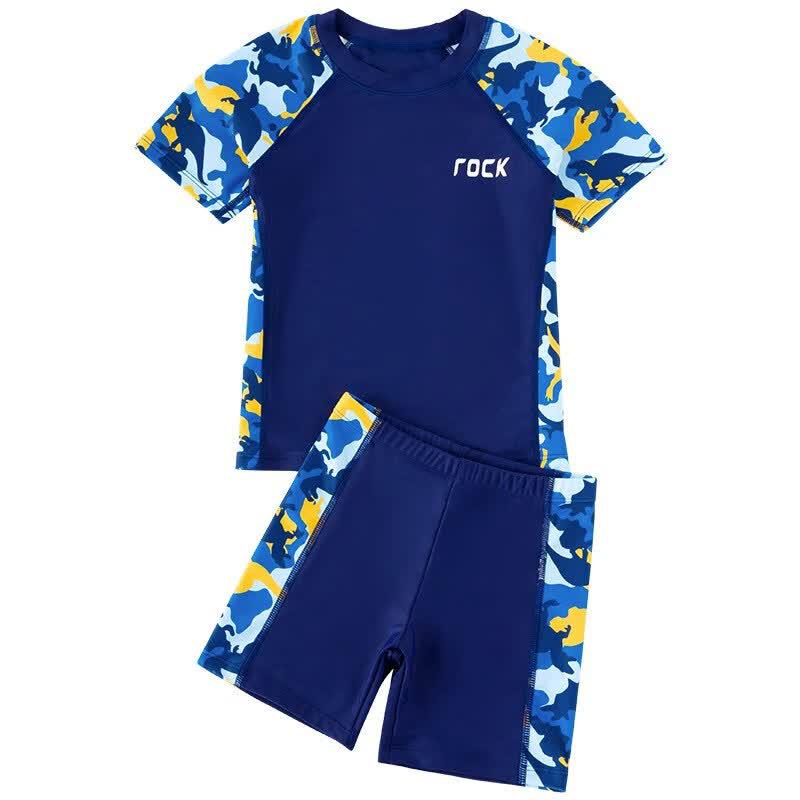 Yuke Boys' Two-Piece Anti-UV Swim Set