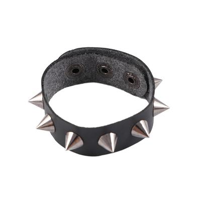 Retro Verstellbares Legierung Gotisch Unisex Punk Armband Schmuck PU Leder Armbänder Nietenarmbänder Einreihig