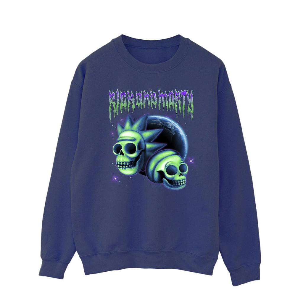 Rick And Morty Mens Space Skull Sweatshirt