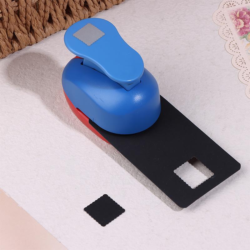 Stamp Border Stamp Shape Craft Punch Embossing Machine Round / Square Hole Punch Toothed Puncher Embosser Diy Tool