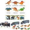 Spannendes Dinosaurier-Truck-Transportset mit Dino-Figuren und Spielzeug für Kinder – Weihnachtsgeschenk