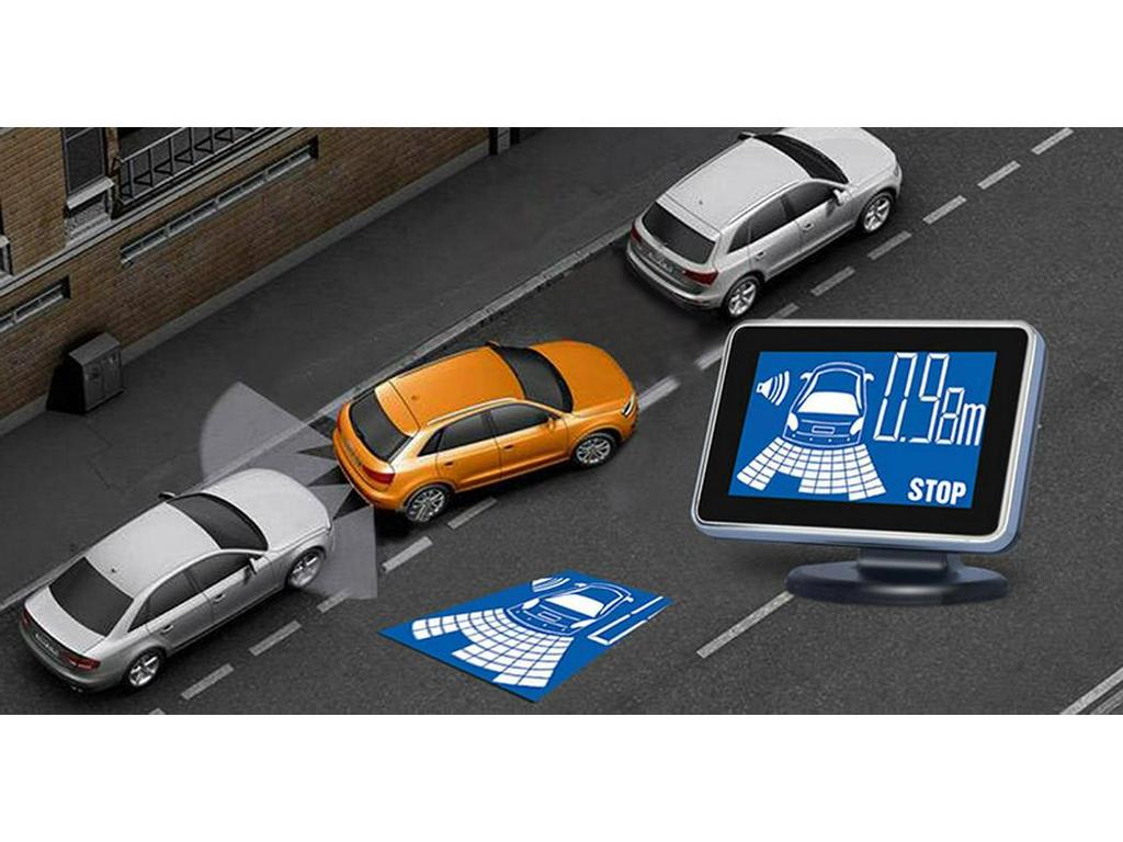 Car Voice Parking Assist System with Reversing Camera and Rear 4 Probes.