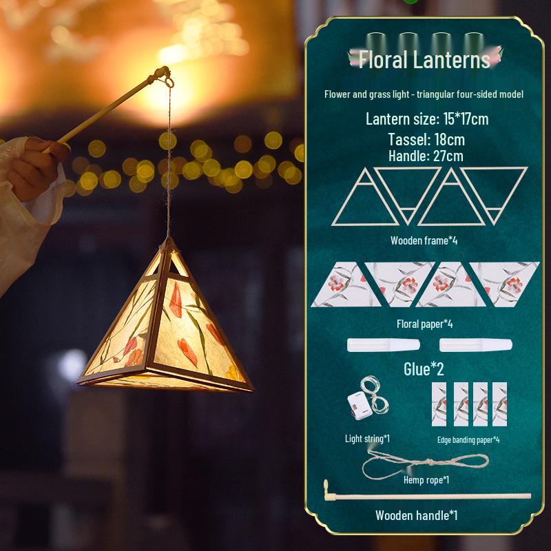 2026 Mid-Autumn Little Rabbit Lantern DIY Kit - Children's Handmade Luminous Hanging Ornament