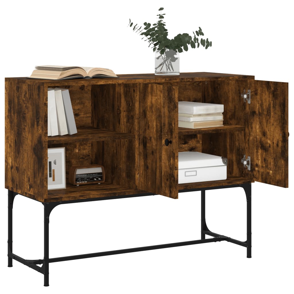 Sideboard Smoked Oak 100 x 40 x 79.5 cm Particleboard
