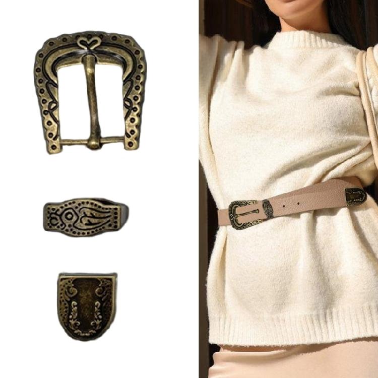 Vintage Belt Buckle Replacement Unique Belt Buckle Metal Photo Props Delicate Classical Buckle Gift for Boyfriend