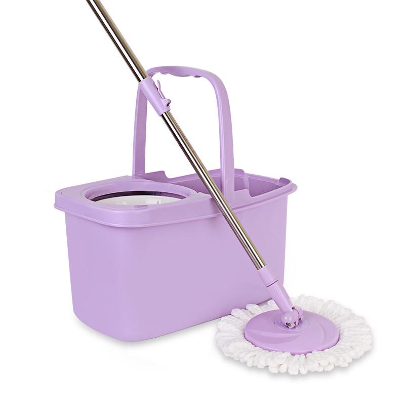 MIAOJIE Hands-Free Rotary Mop with Bucket