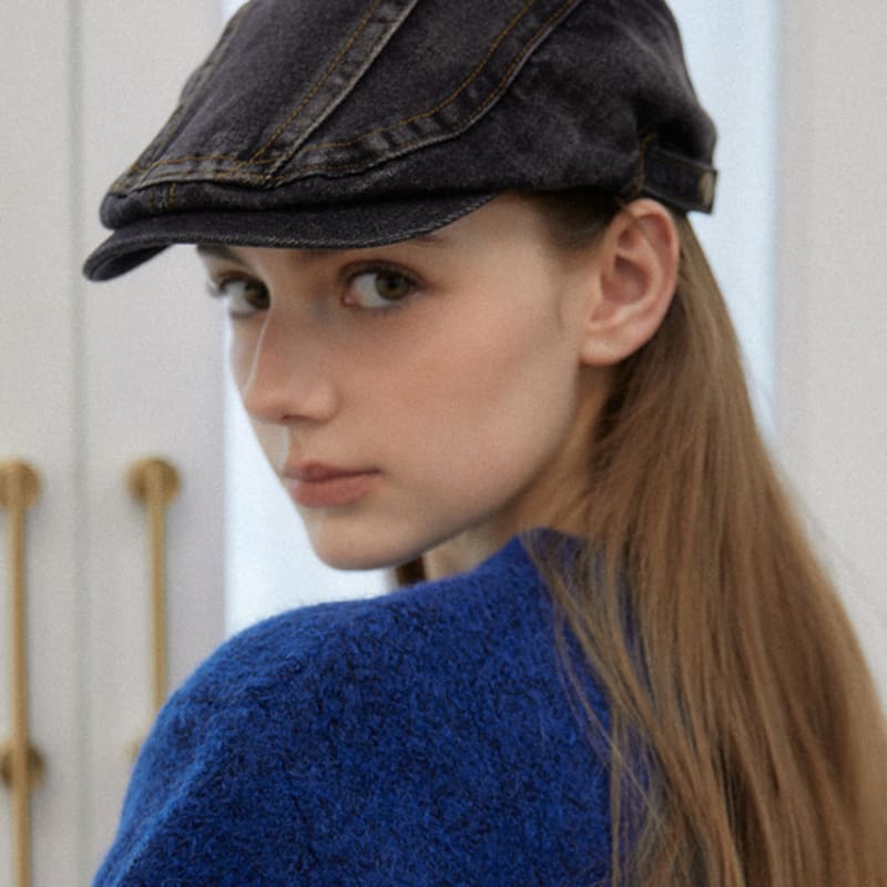 TATIANA Mark Denim Hunting Cap HT8159 2 Colors