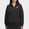 Under Armour Série de Treinamento Rival Moletom com Zíper Meio-Zip Feminino Moletons Preto 1387223-001