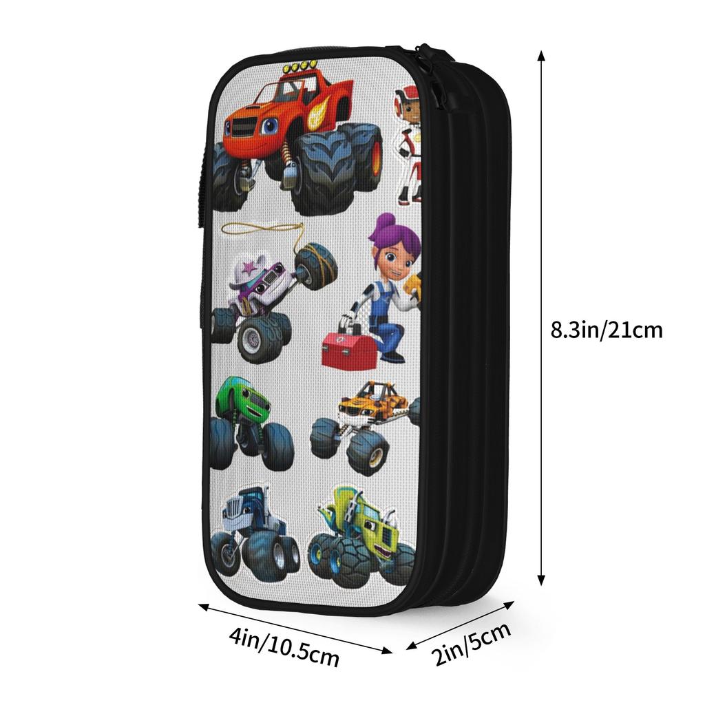 Blaze and the Monster Machines Merch Pen Box Large Capacity Office Accessories Pencil Bag Amazing Gift
