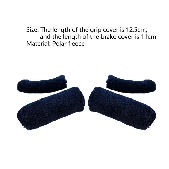 4Pcs/Set Bar Grips Cover Furry Ergonomic Design Cycle Accessory Motorcycle Handle Bar Grips