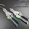Yingjie Multi-Function Wire Stripper: Electrician's Pliers for Stripping, Skinning, Cutting, Crimping, and Testing.
