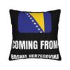 Bosnia and Herzegovina Flag Pillowcases Product Printing Cushion Cover Decoration  Pillow Case Cover Home Multiple Sizes