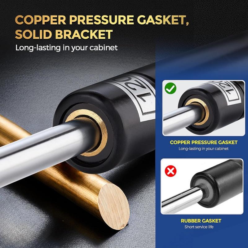 4/6-pack Möbelskåpsgångjärn 30N-200N Gasfjädrar Skåpsgångjärn Gasfjäder Stöd Köksskåpsdörrar Lock Lyft Pneumatiskt Stöd