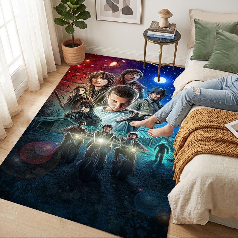 Stranger Things Living Room Nonslip Area Rug Soft Carpet For Bedroom Game Playroom Sofa Office Home Decor Doormat Christmas Gift C922305
