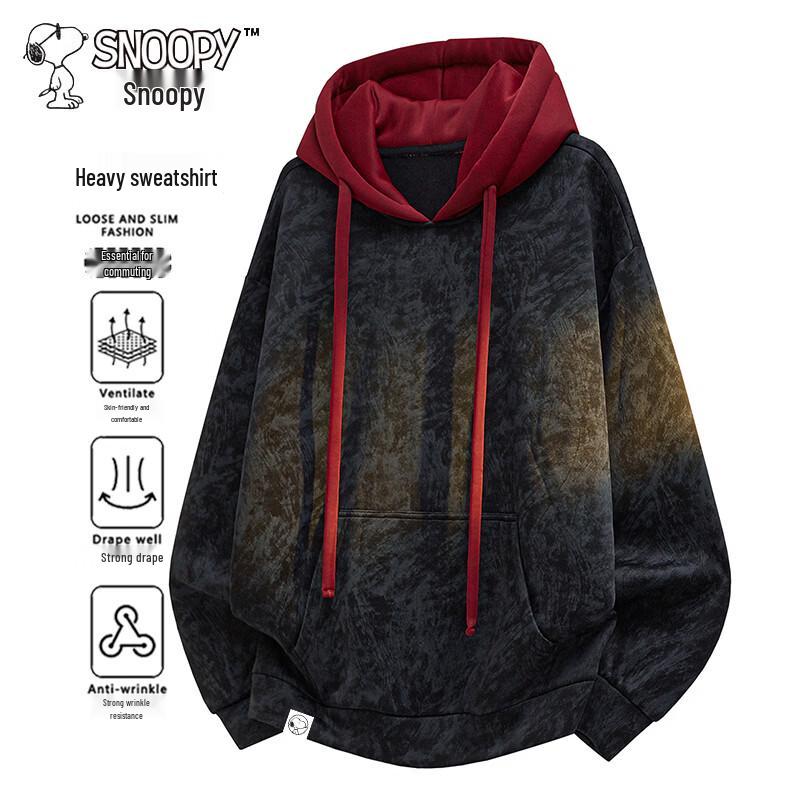 SNOOPY Men's Hooded Pullover Sweatshirt