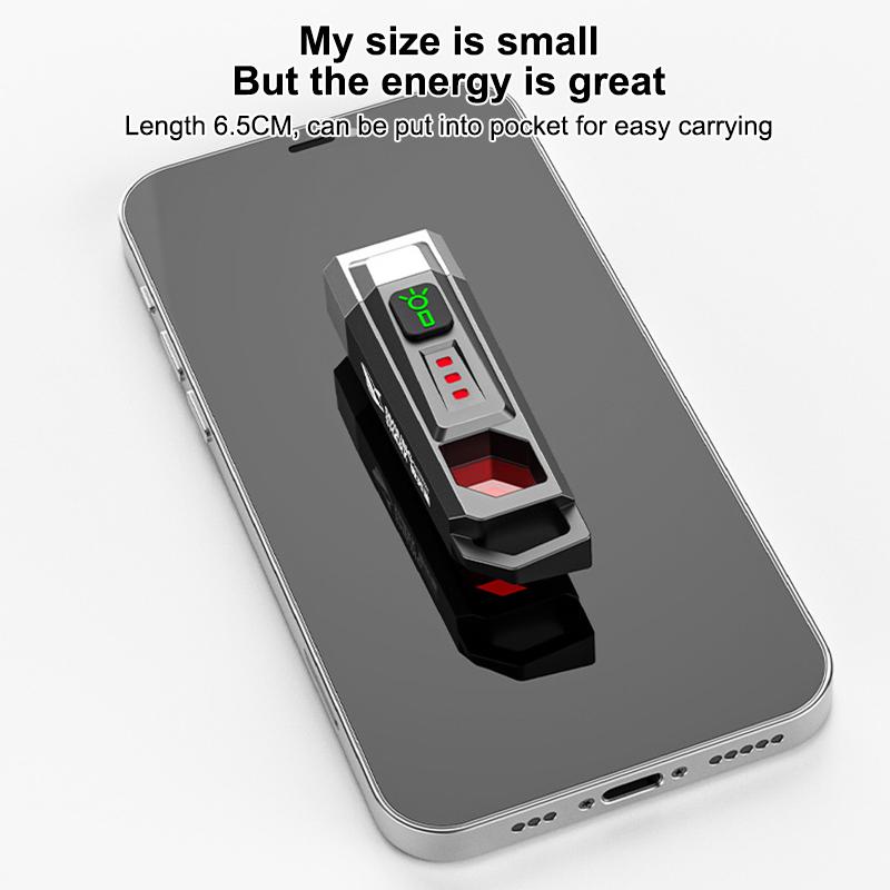 Rechargeable Mini Pocket Flashlight with Anti-sneak LED Light for Hiking Safety and Outdoor Adventure