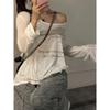 Korean Style Sheer Long Sleeve Letter Print T-Shirt Cardigan for Women - Casual Lightweight Sun Protection