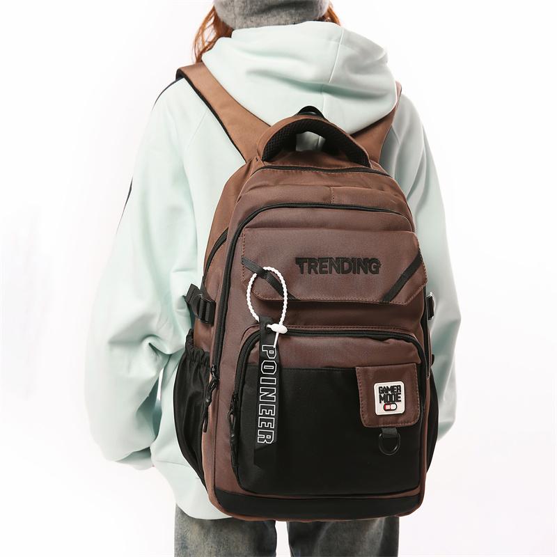 Men's Large Capacity Backpack Travel Computer Backpack Women's Junior Senior High School Student Schoolbag