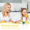 2 PC Fruit Squeezer Portable Resuable Lightweight Manual Lemon Juices eamer Built in Filter in Filter with Spoon for Home Travel