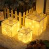New Snowflake Christmas Gift Box 3-Piece Set Christmas Products Birthday Party Decoration Props Pendant Atmosphere Lights