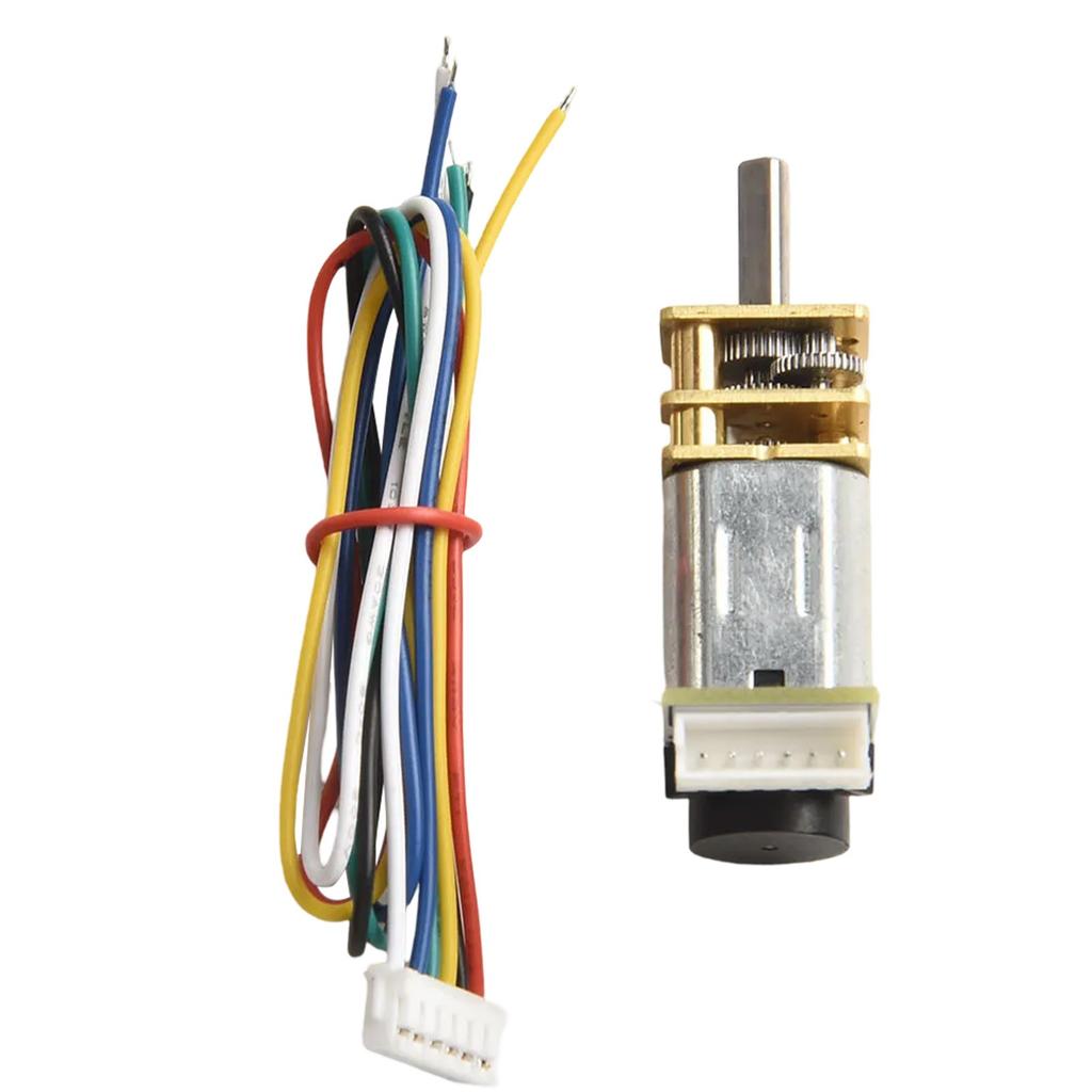 For N20 Encoder Metal Gear Motor 6V Suitable for RC Cars and Airplanes