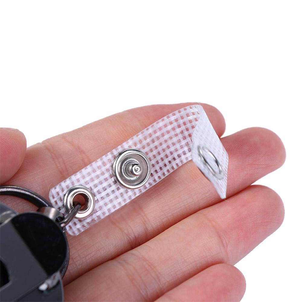 Elastic Keychain Anti-lost Retractable Badge Reels Key Chain Ring ID Card Badge Holder Pull Keyring
