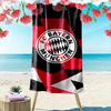 FC Bayern Munchen Print Beach Towel, Large Soft Quick Dry Towel for Beach Camping Swimming