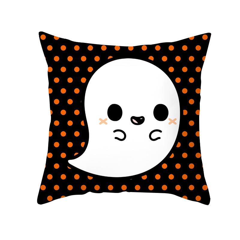 Halloween Pillow Cover Spoof Pumpkin Print Peach Skin Shopee Home Sofa Cushion Cover Pillow Cover