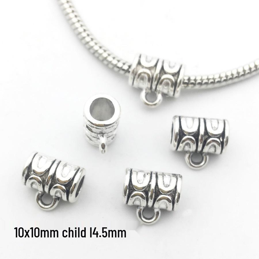 DIY Electroplated Jewelry Kit: Alloy Pendant Connector, Clasp, Jump Ring, Spacer Bead for Bracelets & Necklaces