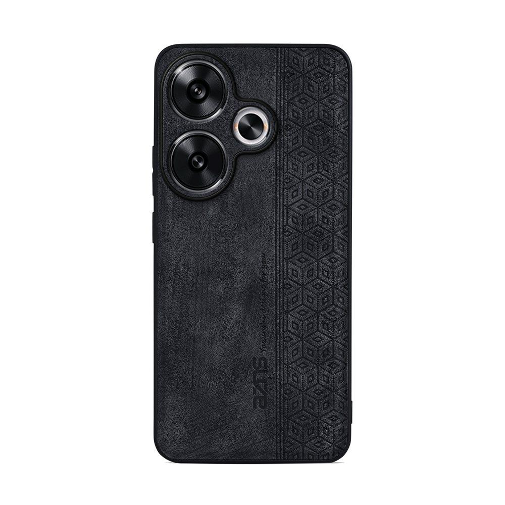 

Шкіряний чохол для Poco F6 Case Ultrathin Cube Pattern Protective Cover для Xiaomi Poco X6 F6 X5 F5 Pro F6Pro X6Pro X5Pro 5G Case Poco X6Pro чорний