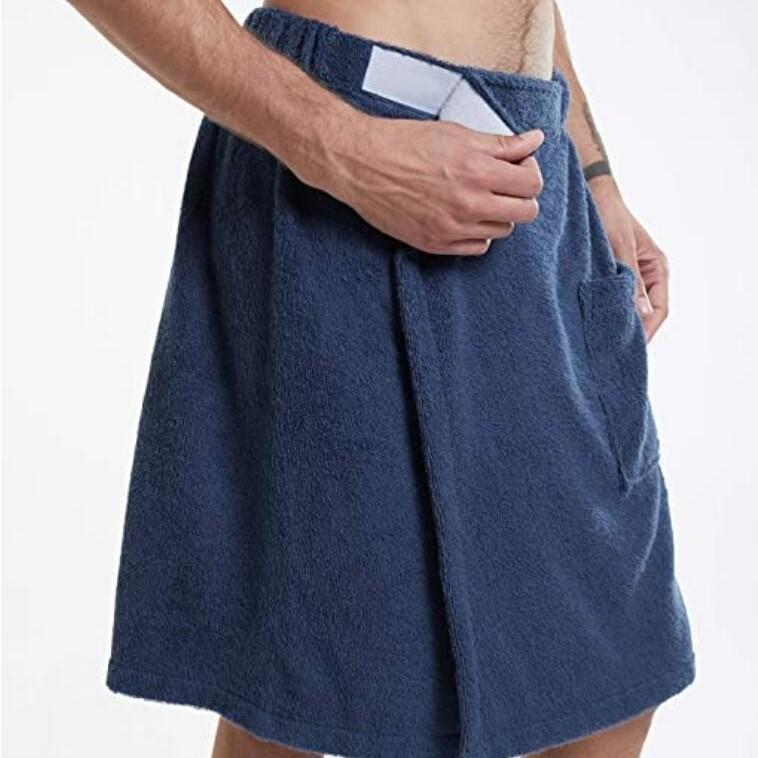 Prosoape de baie purtabile pentru bărbați, culoare uni, halat de baie cu buzunar pentru baie, duș, halat de baie, prosop de baie, prosop de baie, prosop de plajă