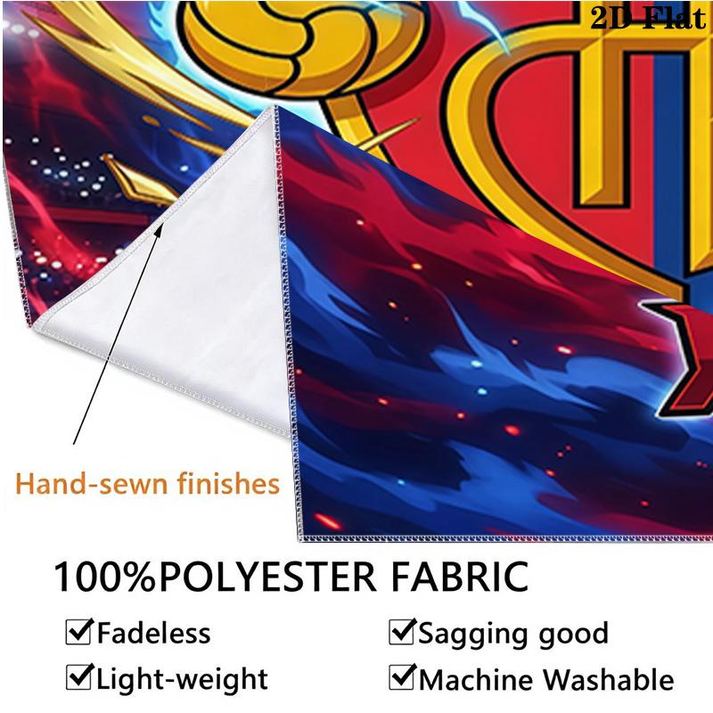 Custom Name FC Basel Printed Tapestry – Wall Hanging for Bedrooms, Dorms, and Home Decor