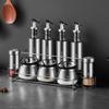 Meichu 10-Piece Glass Oil and Spice Condiment Set