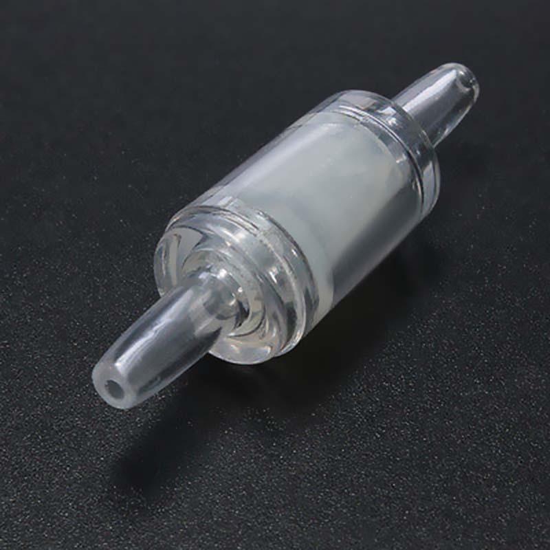 Aquarium CO2 Diffusor Rückschlagventil U-förmiger Glasrohr-Saugnapf für 4 x 6 mm Rohr