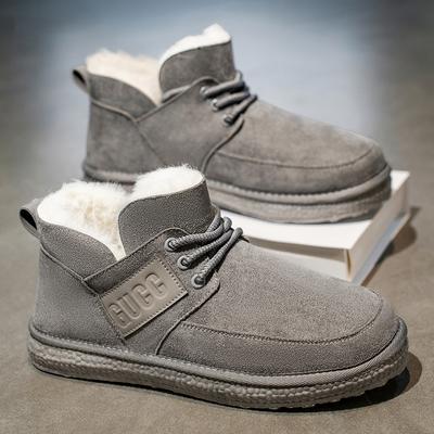 Winter New High-quality and Fashionable Men's Casual Snow Boots, Thickened Cotton Shoes, Warm Shoes and Versatile
