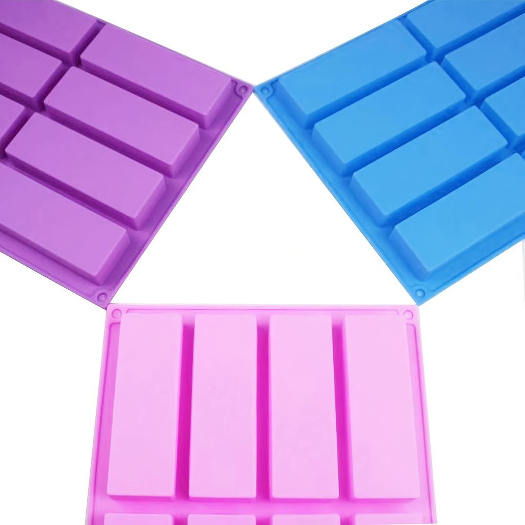 Silicone Molds for Chocolate-8 Cavity Rectangular Molds Suitable for Protein Bars,Energy Bar,Baking Molds for Muffins,Cheesecake