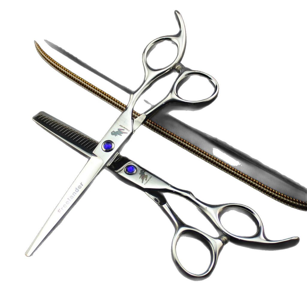 6.0 inch, Freelander black brick, hair scissors, hair scissors, flat scissors, tooth scissors, thin 6H D
